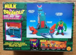 The Incredible Hulk Breakout Steel Body Trap Action Playset 1997 Toy Biz 2