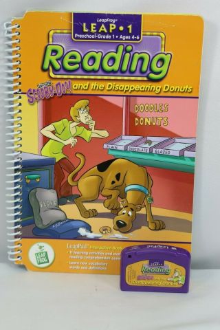 Leap Frog Leappad Reading Leap 1 Scooby - Doo Interactive Book And Cartridge