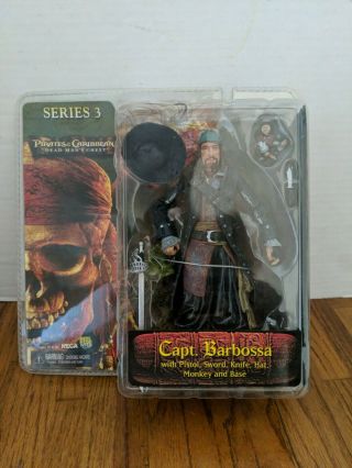 Pirates Of The Caribbean Neca Series 3 Captain Barbossa Dead Man 
