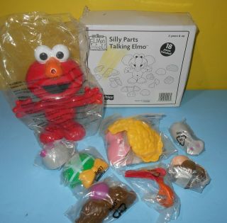 Complete Fisher Price Elmo Silly Parts Talking Sesame Street Mr Potato Head Toy