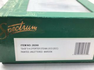 Bachmann Spectrum On30,  0 - 4 - 2 Dcc,  Porter Steam Loco,  Nib