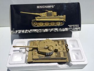 Minichamps Diecast Metal German Tiger Tank Panzer Pre Built 1/35