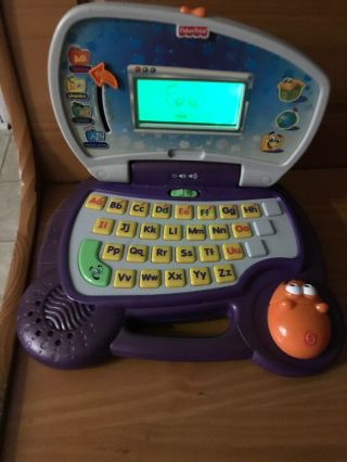 Fisher Price Fun 2 Learn Laptop Letters Alphabet Phonics Kids Electronic Games