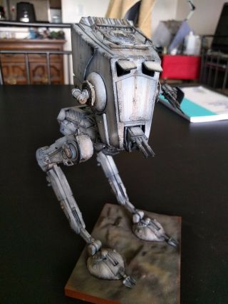 Bandai Star Wars " At - St " Model Kit 1/48 Scale Painted And Weathered.