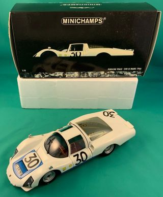 1/18 Minichamps 1966 Le Mans Porsche 906le 30 Diecast Race Car