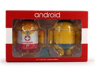 Android Mini Collectible 2015 Limited Ed.  - Lifeguard & Shark Diver by A.  Bell 2