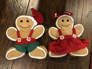 Gingerbread Boy And Girl Stuffed Plush