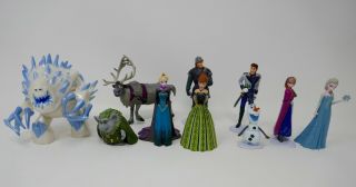 Disney Store Frozen Pvc Figure Mega Figurine Playset Cake Topper