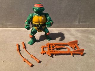 Tmnt Teenage Mutant Ninja Turtles 1988 Michelangelo (hard Head) 100 Complete