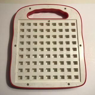 vintage Push N Learn Add & Subtract Board Push Button Educational School Toy RED 4