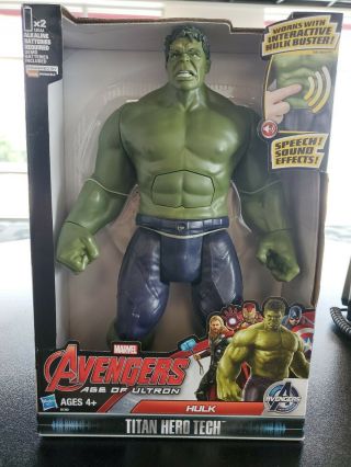 Hulk Marvel Avengers Assemble Titan Hero Tech Series Figure Bx14