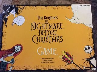 Tim Burtons The Nightmare Before Christmas Board Game Neca 100 Complete