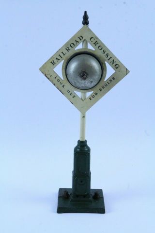 Fantastic Prewar Ives Standard Gauge No.  332 Automatic Bell Signal