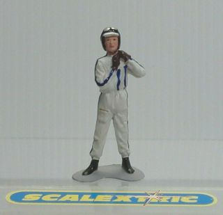 Monogram Revell Driver Figure In White For Scalextric Airfix Ninco Scx,  1.  32