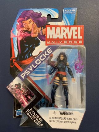 Psylocke Marvel Universe On Card 3.  75” X - Men Hasbro Betsy Braddock X - Force