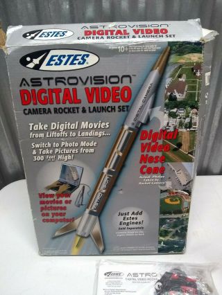 Estes Astrovision Digital Video Camera Flying Model Rocket Launcher With Motors