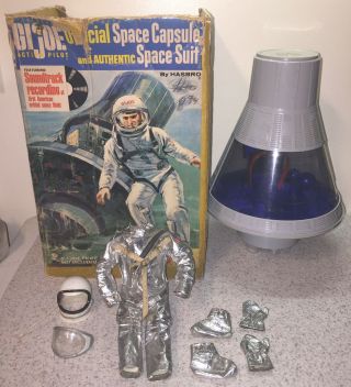 1966 Hasbro Gi Joe Astronaut Space Capsule Space Suit & Helmet
