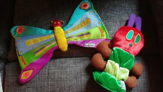Set Of 2 Eric Carle Hand Puppets: The Very Hungry Caterpillar & Butterfly