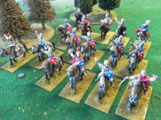 25/28mm Painted Metal Og Byzantine Cavalry,  Mostly Cataphracts X16