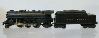 Vintage LIONEL Train Postwar 224 Steam Locomotive w/ Prewar 2466W Whistle Tender 2