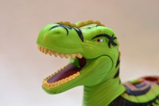 2004 Mattel Imaginext ROARING Dinosaur Razor Green T - Rex with Sound 3