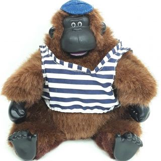Macarena Gorilla Ape Plush Soft Toy Doll Singing Sings Blue Hat