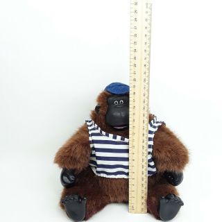 Macarena Gorilla Ape plush soft toy doll Singing sings Blue hat 2
