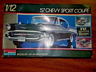Monogram 1957 57 Chevy Sport Coupe 1:12 Model Kit 3 