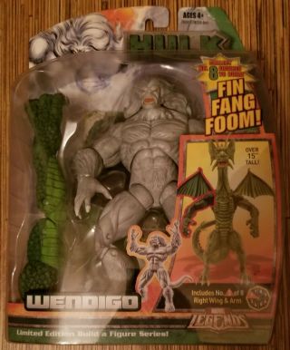 Marvel Legends Fin Fang Foom Baf Series Wendigo Right Arm And Right Wing