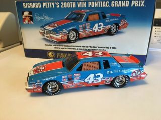 Richard Petty 200th Win Pontiac Grand Prix Franklin.  1/24 Car