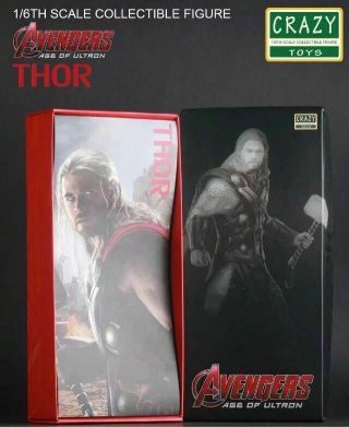 Crazy Toys Marvel Avengers Age Of Ultron Thor 1/6th Scale Pvc Figure