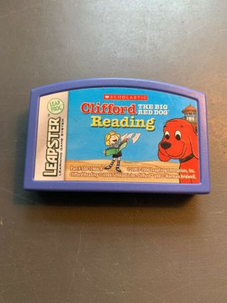 Leapfrog - Leapster Clifford The Big Red Dog Reading Learning Game Cartridge.
