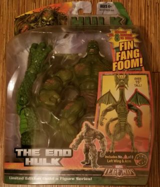 Marvel Legends Fin Fang Foom Series The End Hulk With Baf Left Arm And Left Wing