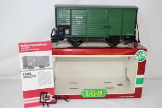 Lgb G Scale 4135s Freight Car W/ Steam Engine Sound,  Boxed