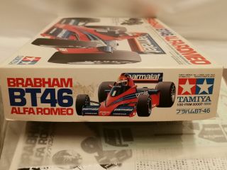 TAMIYA 1/20 BRABHAM BT46 ALFA ROMEO Model Kit 20007 Niki Lauda Nelson Piquet 3 4