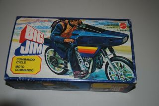 Big Jim Mattel " Commando Moto Cycle " Spy Play Set Boxed