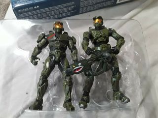 Halo 3 Red Team Leader And Master Chief Halo Spartan 2 Pack Red Team Leader Box