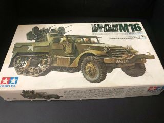 Tamiya 1/35 M16 U.  S.  Multiple Gun Motor Carriage No.  81 Model Kit Not