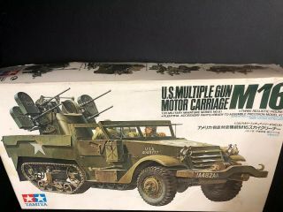 Tamiya 1/35 M16 U.  S.  Multiple Gun Motor Carriage No.  81 Model Kit Not 2