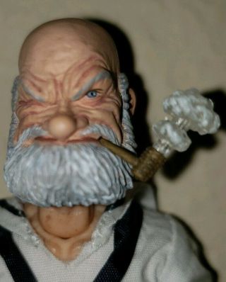 Custom Popeye The Sailor Man Head Sculpt for Mezco Toyz One:12 Figure 1/12 Toys 2