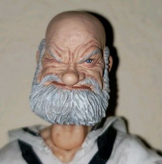 Custom Popeye The Sailor Man Head Sculpt for Mezco Toyz One:12 Figure 1/12 Toys 3