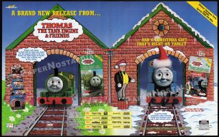 Thomas The Tank Engine & Friends_original 1994 Trade Print Ad Promo / Poster