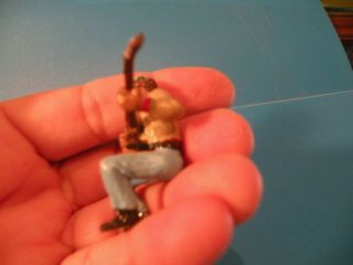 Calvary soldier sitting playing banjo cavarly metal toy figure F5 5