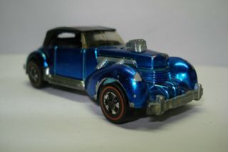 HOT WHEELS RED LINE BLUE CLASSIC CORD PLAYED WITH CAR 2