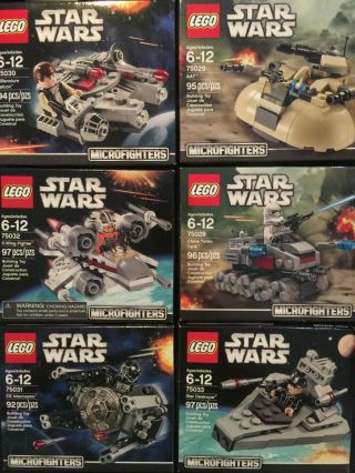 Lego Star Wars Microfighters Series 1 [complete Set - New]