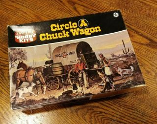 Circle A Chuck Wagon Life - Like Vintage Plastic Model Kit Complete