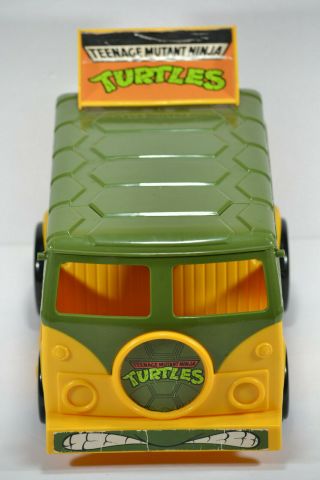 Vintage Playmates 1989 Teenage Mutant Ninja Turtles Party Wagon Van Incomplete