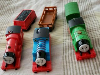 Thomas The Train Trackmaster Motorized Trains 3 Engines 3 Cars James Percy Work