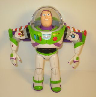 12 " Talking Light - Up Buzz Lightyear W/ Wings Action Figure Toy Story