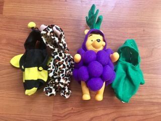 Very Rare Disney Winnie The Pooh Toy With 4 Costumes Adorable